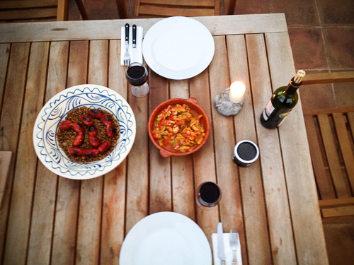Mallorca 1 : Chorizo mit Linsen und Gemüse