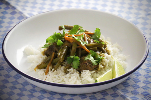 Thai Curry mit Rind &amp; Gemüse