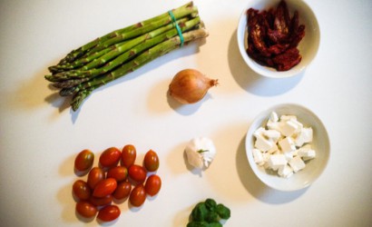 Pasta mit grünem Spargel