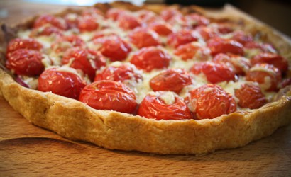 Tomaten-Senf-Tarte, französisch
