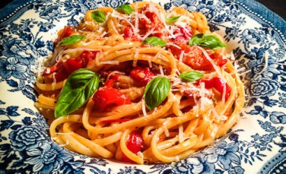 Linguine mit Chorizo, Spitzpaprika & Cocktailtomaten