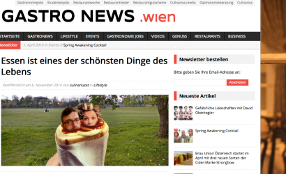 BLOGVORSTELLUNG bei GASTRO NEWS.WIEN