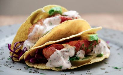 TACOS MIT FISCH IM BIERTEIG